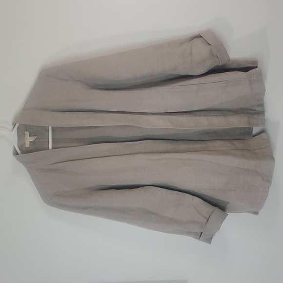 Eileen Fisher Jackets & Blazers - Eileen Fisher Linen Jacket Size Medium Neutral Coastal